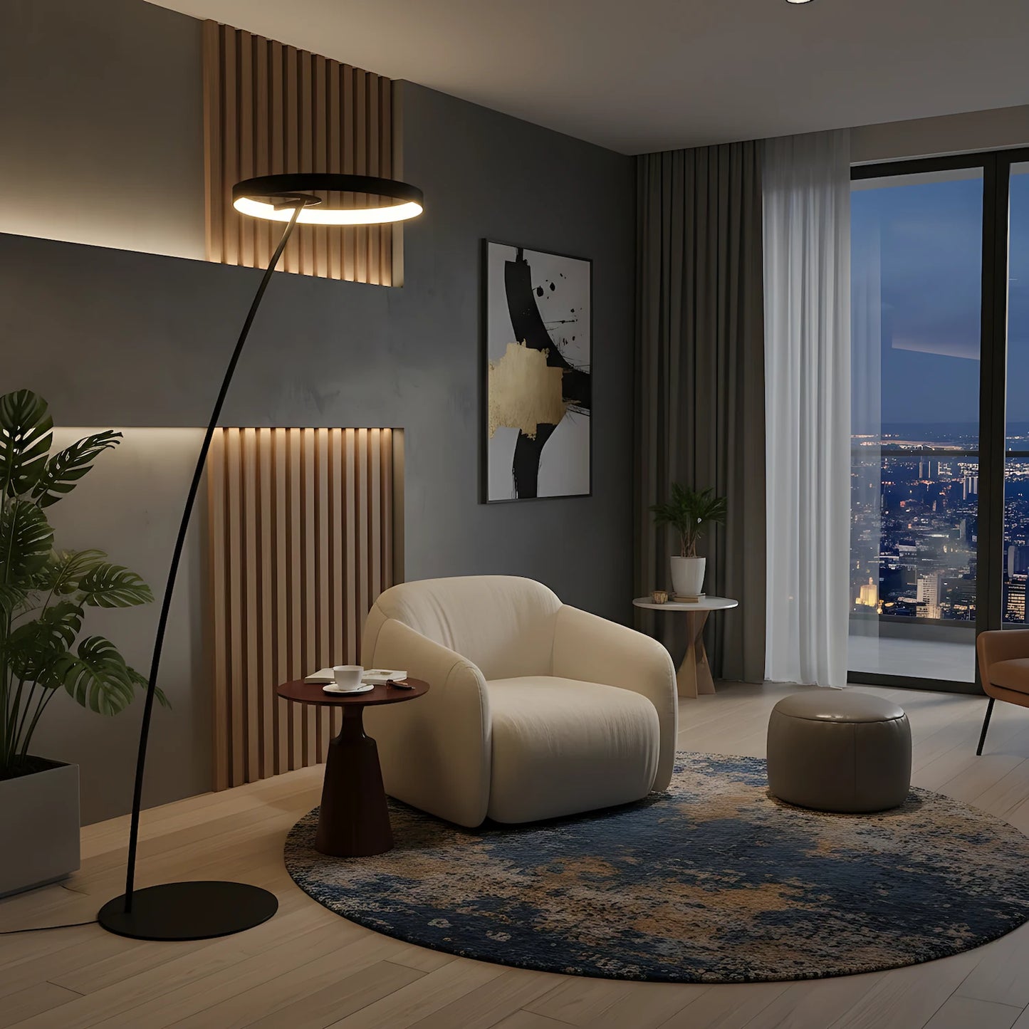 Ravena Circle Floor Lamp