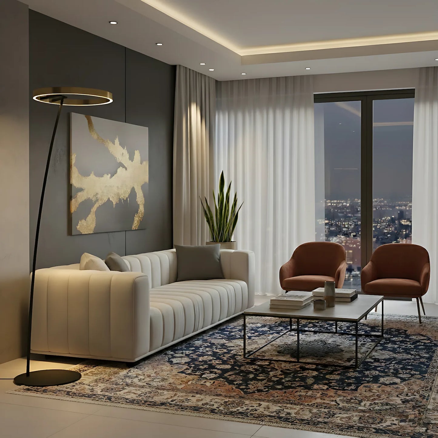 Ravena Circle Floor Lamp