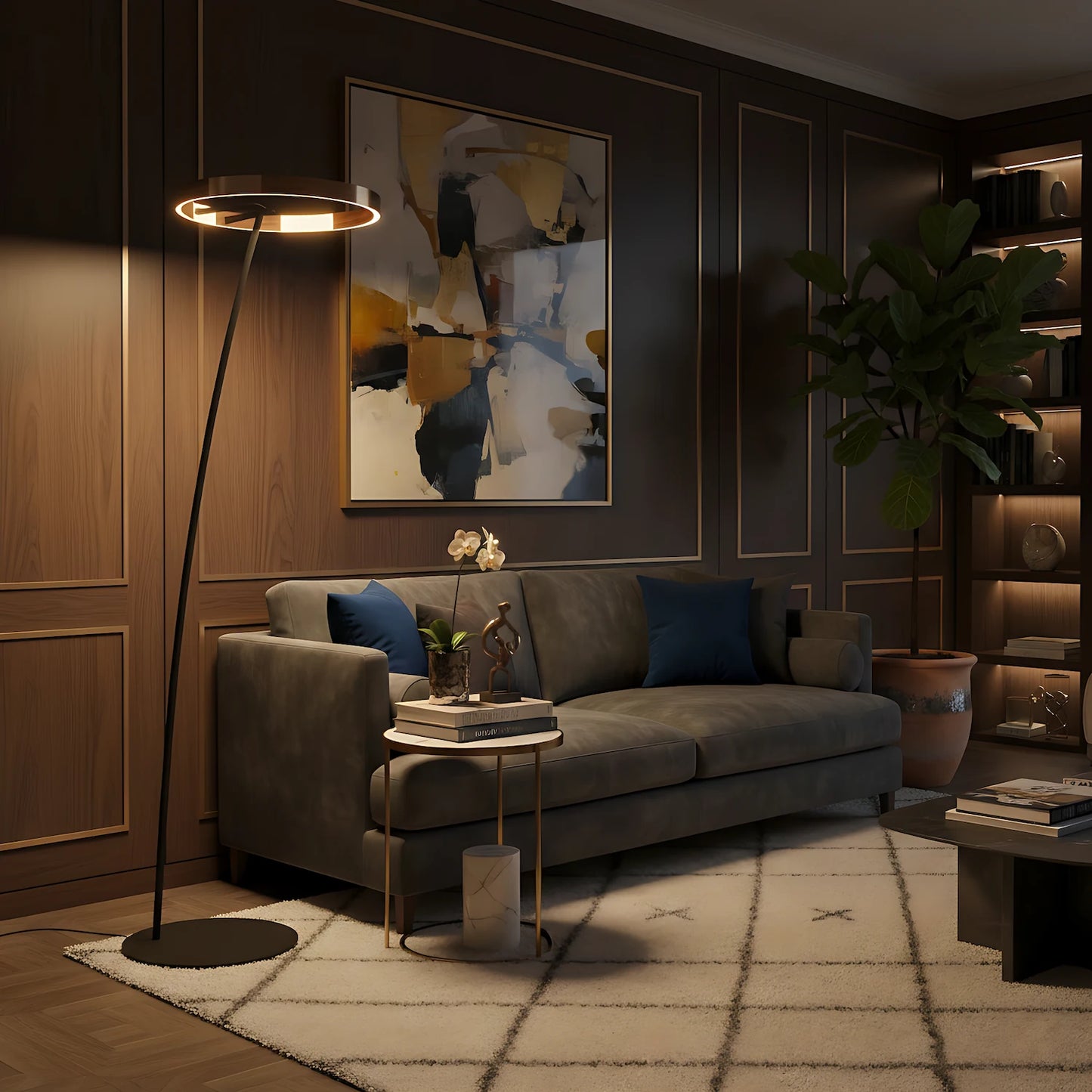 Ravena Circle Floor Lamp