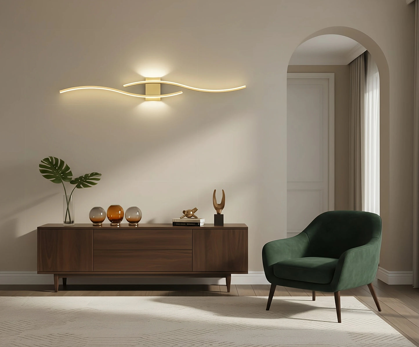 Aurea Curve Wall Light